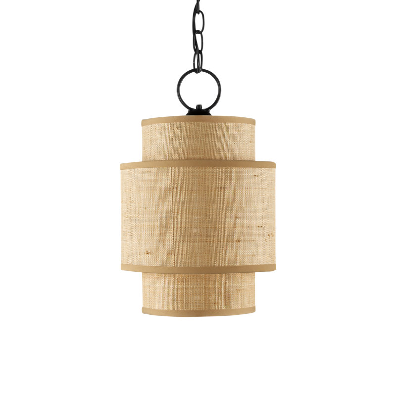 Mathias 1 - Light Pendant, Natural/Satin Black