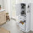 67.8" H Freestanding Bathroom Cabinet With Tilt-Out Hamper, Adjustable Shelves & Side Hooks-944444728