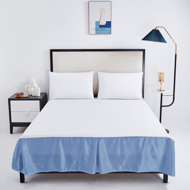 Jupe de lit Tache, Bleu, Grand