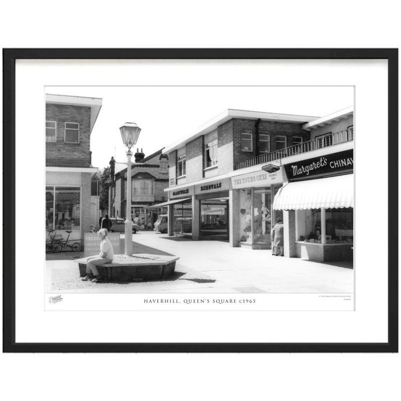 Haverhill, Queen's Square C1965 by Francis Frith - Single Picture Frame Print, 40cm H x 50cm W x 2.3cm D