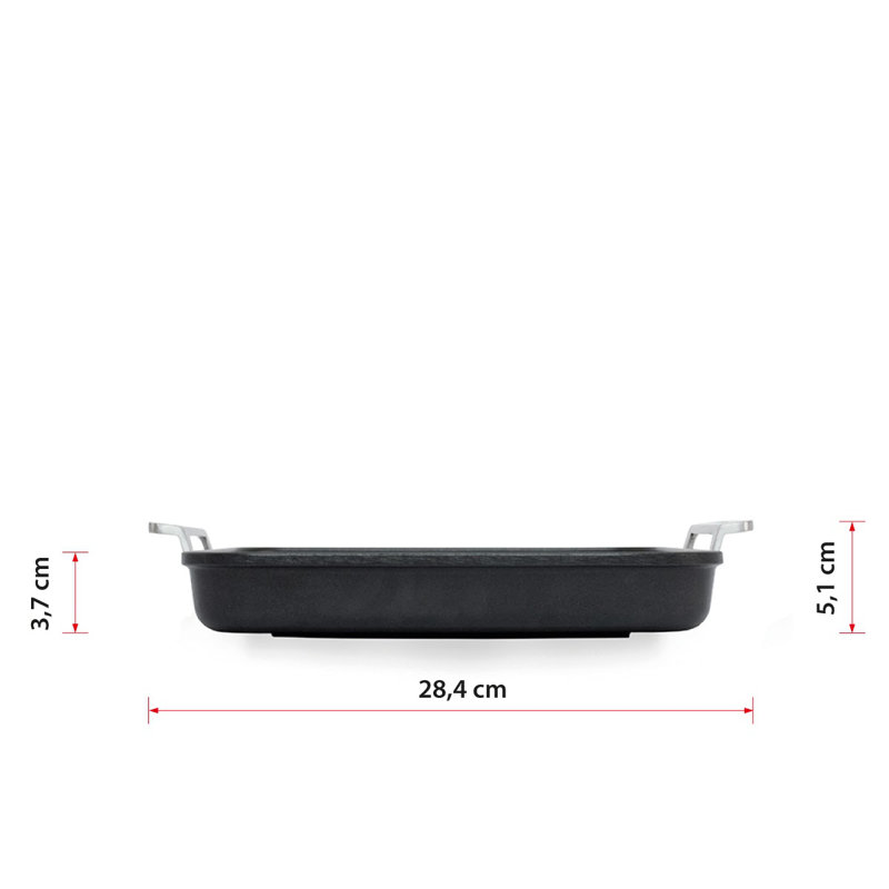 Non-Stick Aluminum Grill Pan / Griddle Set, 23 cm