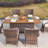 Arrika Wicker 6 - Person Patio Conversation Set with Cushions