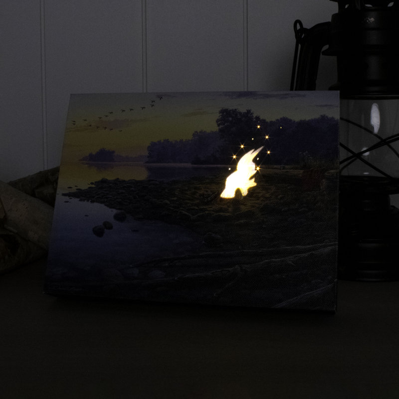 Fireside Point 8X6 Lighted Tabletop Canvas