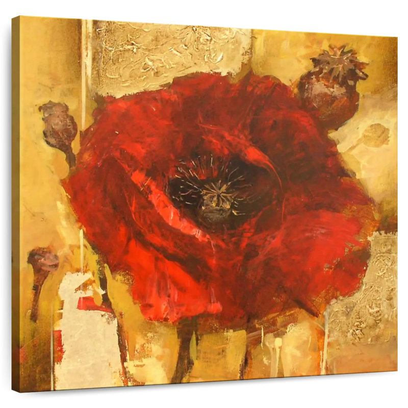 Harnek Poppy Flower, 10" H x 10" W