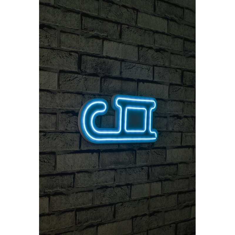 Éclairage décoratif en plastique à DEL, Bleu