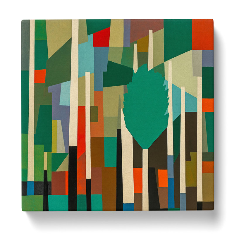Forest Suprematism No.2 - Wrapped Canvas, 35cm H x 35cm W x 3cm D