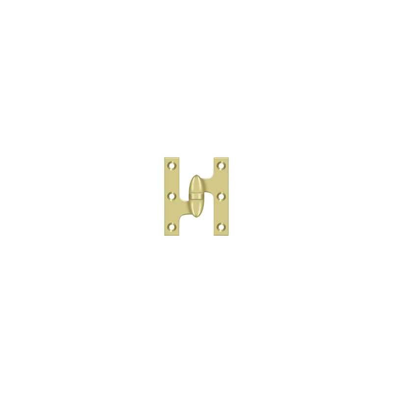 Butt Bearing Hinge, Polished Brass