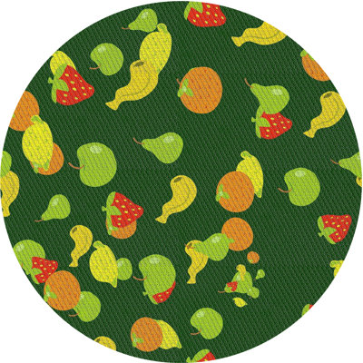 Tapis décoratif Non disponible vert/rouge Cuthbert