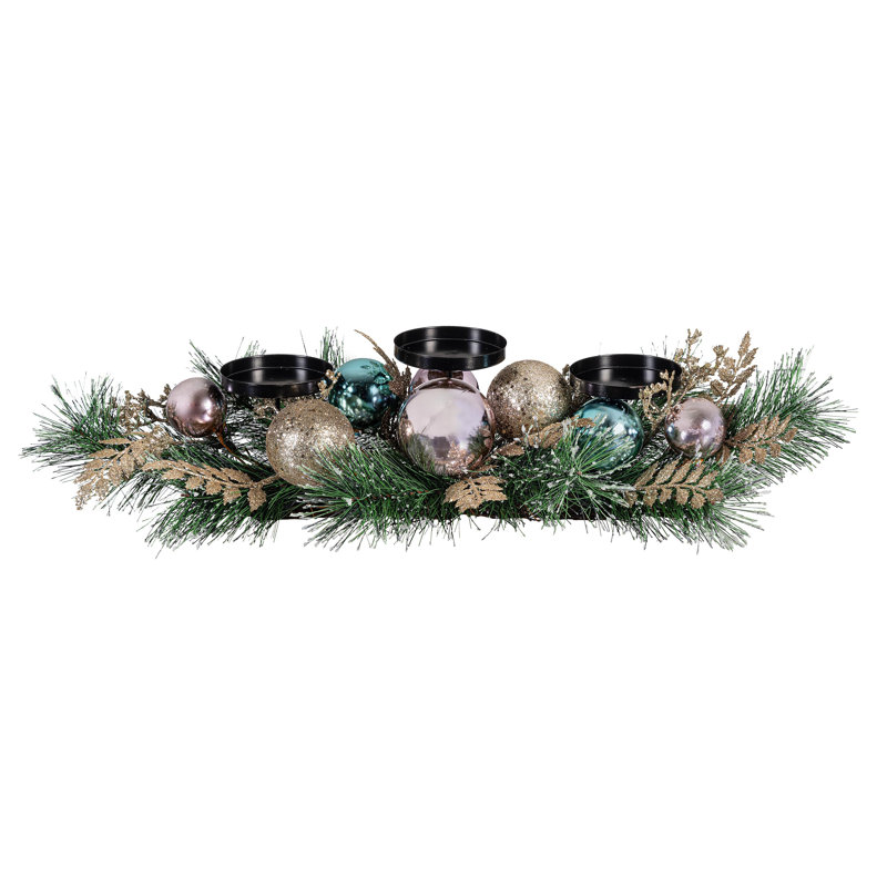 Décoration de table fausse bougie florale