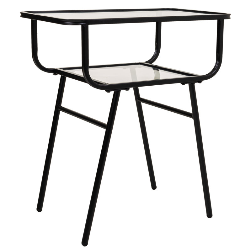 Smelterville 60cm W Iron Bedside Table