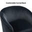 Fauteuil demi-tonneau en velours Holden-2053120364