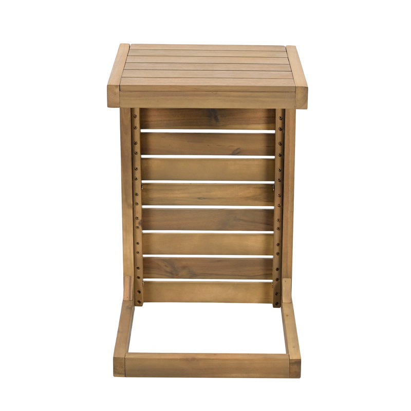 Table de bout en C brun