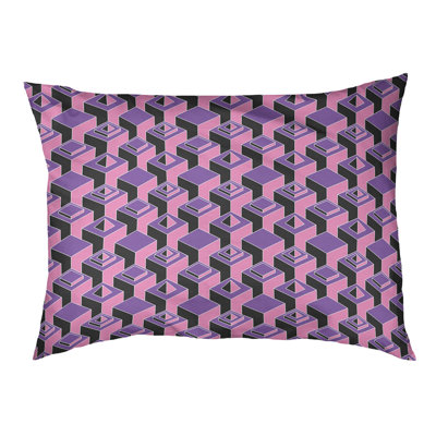 Chen Geometric Polyester Pet Bed