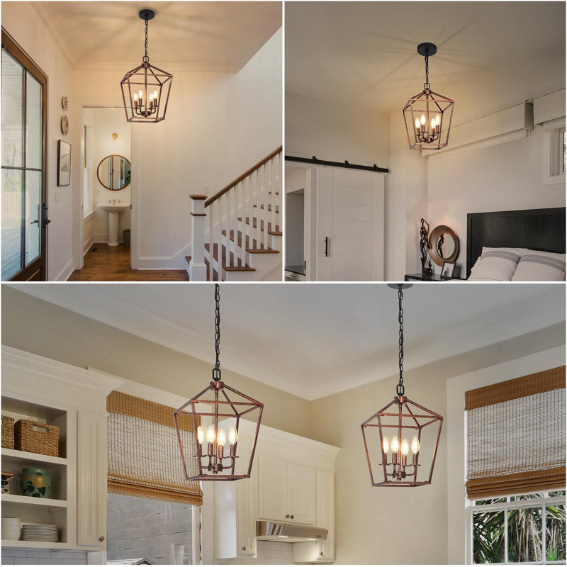Lustre Ressa, Bronze antique / noir