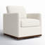 Fauteuil pivotant rembourré Bobbi-98667067