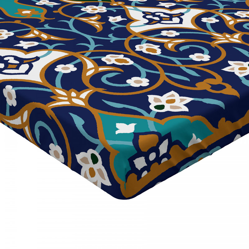 Microfiber Floral Fitted Sheet, Full Fitted Sheet