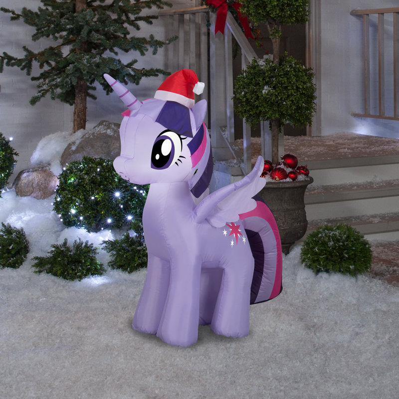 Twilight Sparkle with Santa Hat Airblown Inflatable