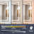 Front & Back LED Lighted Tempered Glass Dimmable Anti Fog Bathroom Vanity Mirror-1338330652