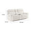 Causeuse inclinable électrique avec port USB Celly, microfibre beige-118708334