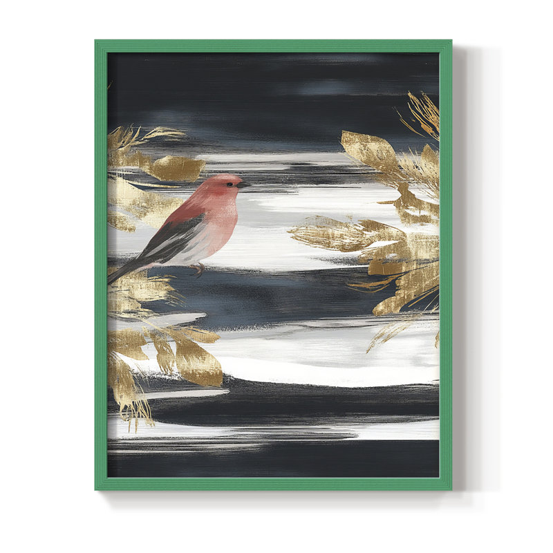 «Christmas Holiday Art» CCXXXIV, reproduction d'art encadrée - bois massif, H 15 po x l 12 po, Vert