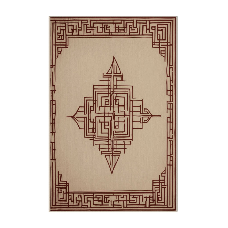 Tapis Fragmented Harmony, Rectangulaire 2 pi x 3 pi