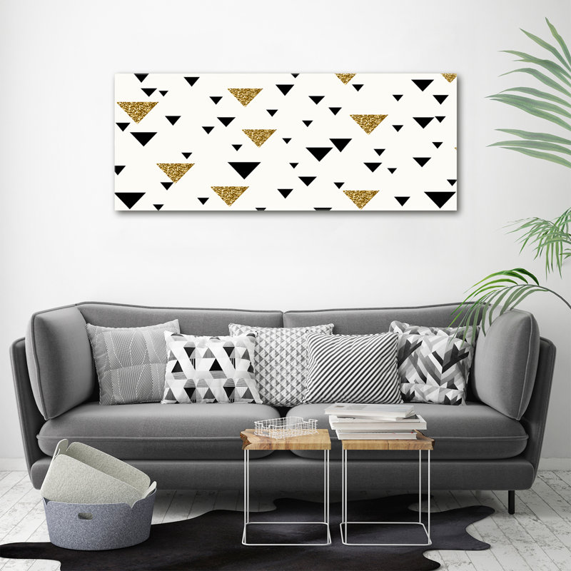 Triangles Background - No Frame Painting on Canvas