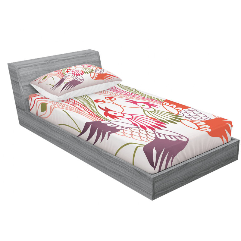 Ensemble de draps Phoenix, Ensemble de draps pour lit simple avec drap-housse