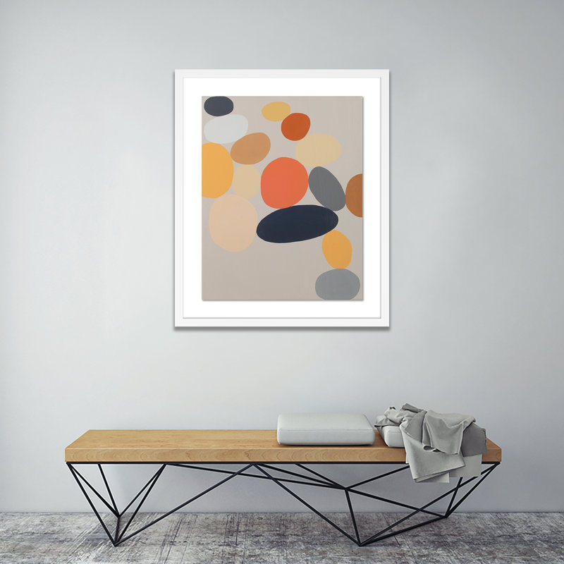 Russet Stack Print by Erica Hauser, 24" H x 20" W x 1.5" D, White