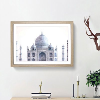 The Taj Mahal in Agra India - Picture Frame Painting Print