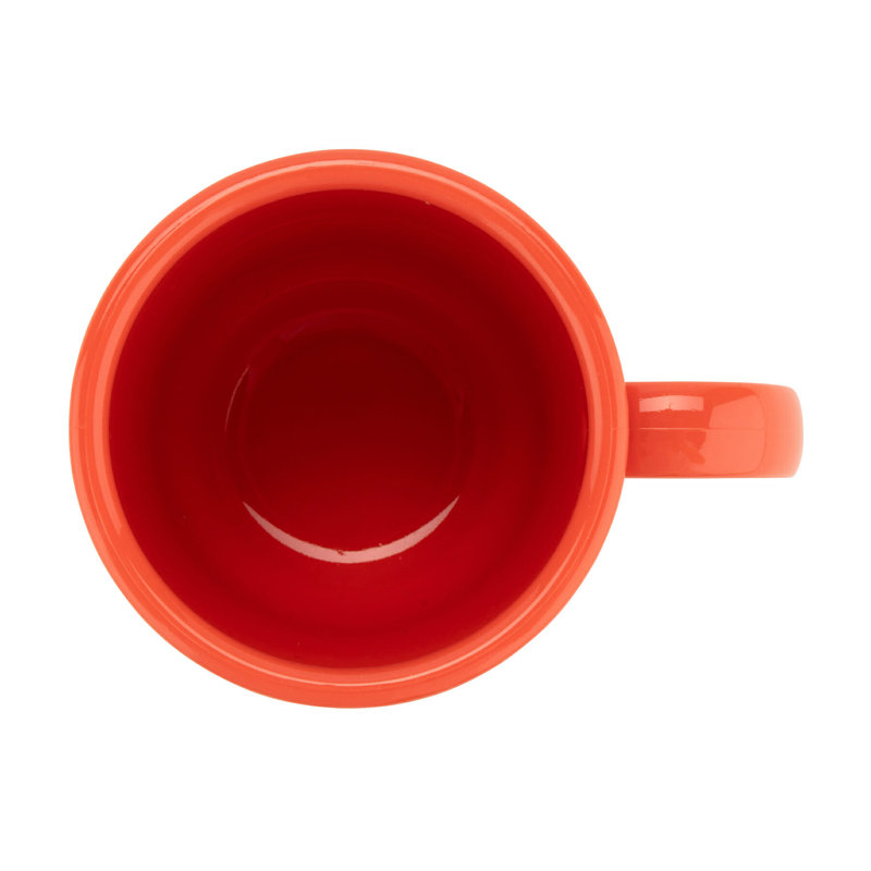 Grande tasse en plastique GET sans BPA à poignée facile, 8 onces (ensemble de 12), Orange