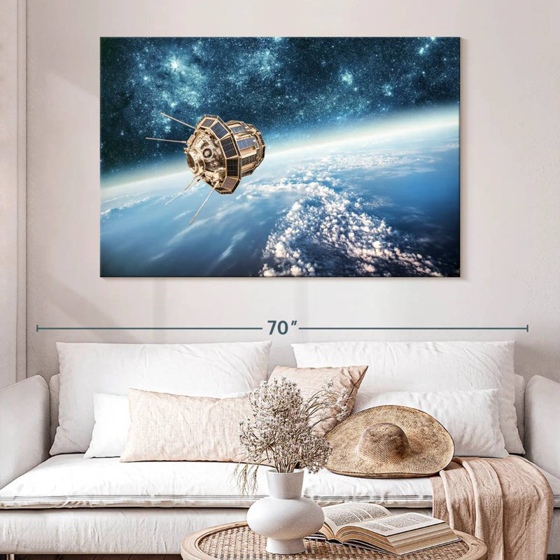 Oberle Outer Space Satellite, 34" H x 51" W