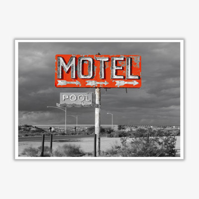 Red Motel Sign - Print