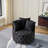 Jakora Velvet Swivel Barrel Chair-1959615753