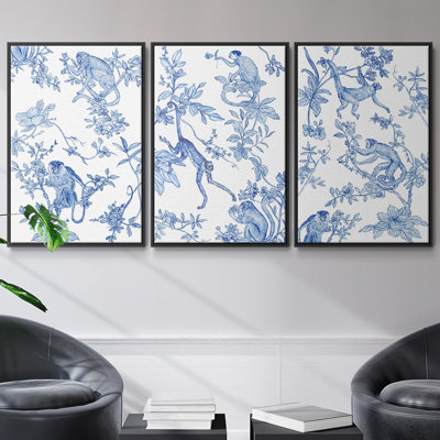 " Monkey Land II " 3 - Pieces