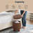 Storage Ottoman With Padded Seat, Modern PU Leather Footrest, Round Stool For Living Room Bedroom-288131907