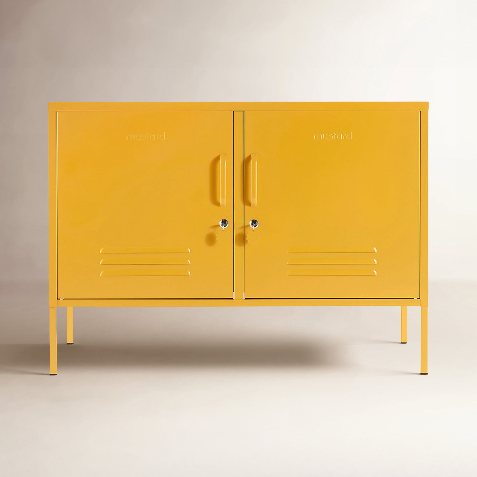 Mustard Made The Lowdown Console Locker, Mustard