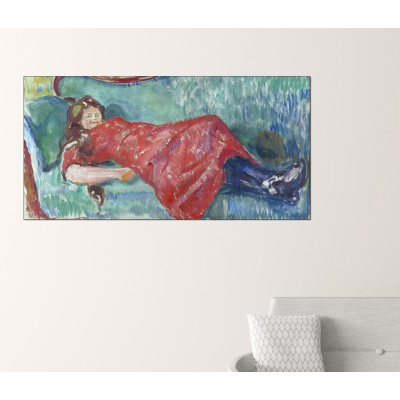 Edvard Munch - Wrapped Canvas Painting, 70cm H x 140cm W x 1.8cm D