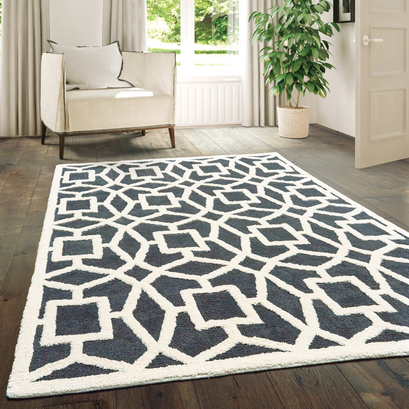 Tapis gris area Alhambra, Rectangle 1 pi 10 po x 3 pi