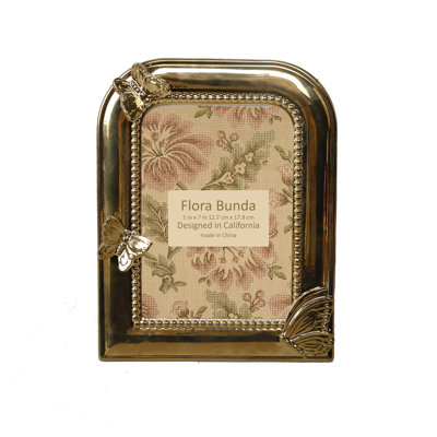 Brown Ceramic Embossed Picture Frame