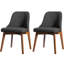 Chaise d'appoint rembourrée en bois massif H 32,7 po-2129924594