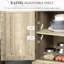 Garde-manger autoportant Enochs avec tablette réglable pour le salon, bois-326914277