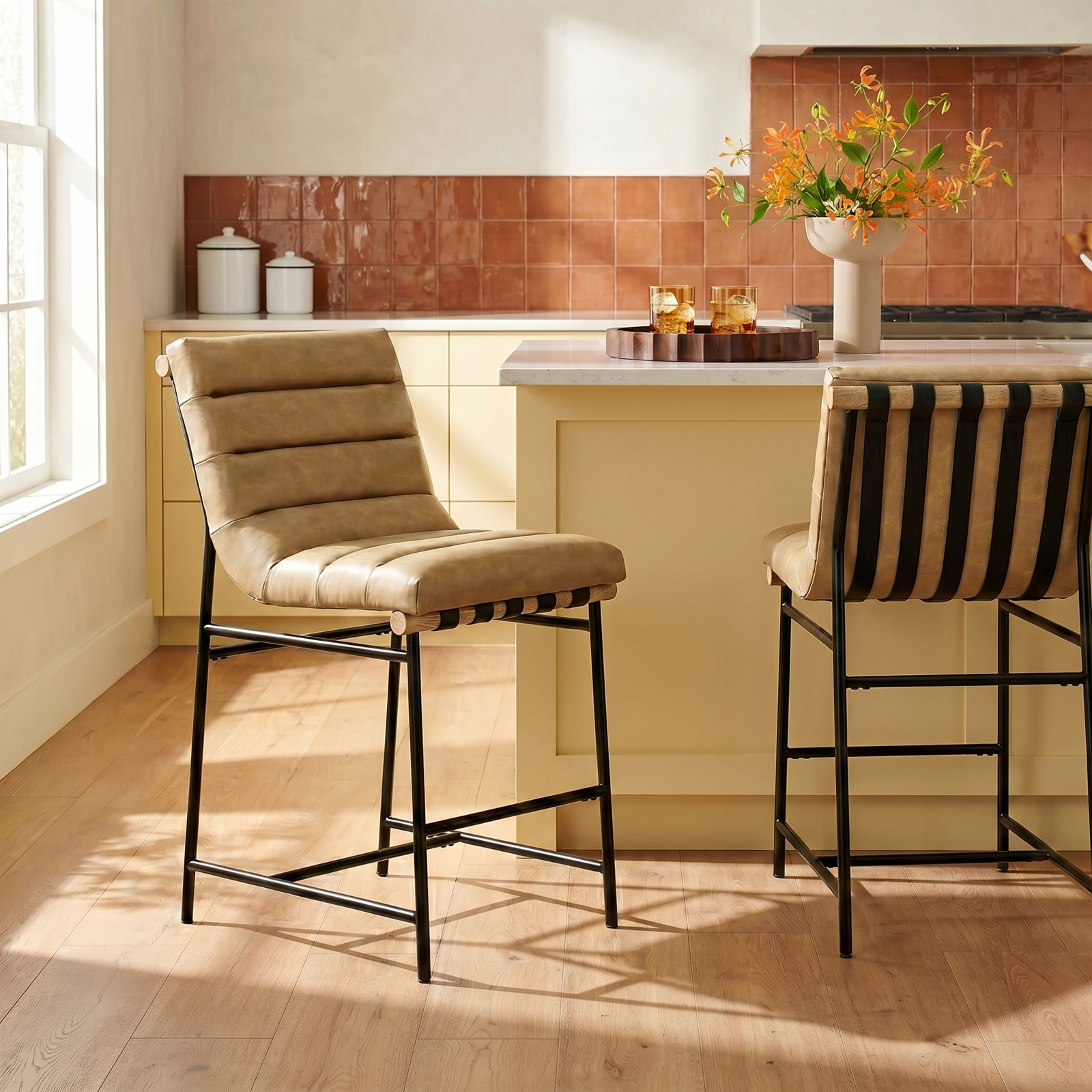 Nicco Bar and Counter Stool, Counter Stool (24" Seat Height)