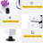 Foldable Manicure Table with Wrist Cushion and Dust Collector Portable Nail Desk Station for Home and Professional Use-683821586