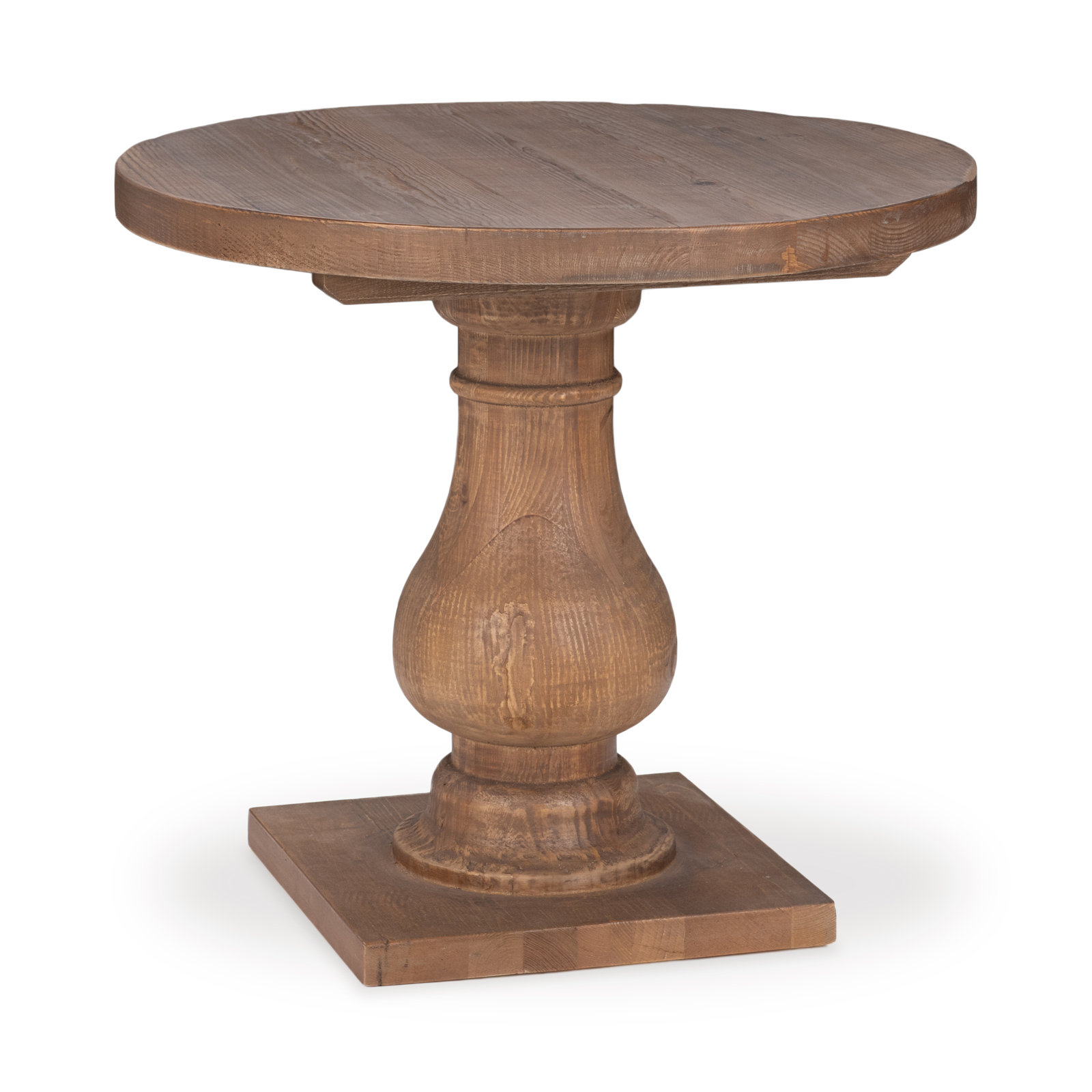Farrer Solid Wood End Table, Mission Brown