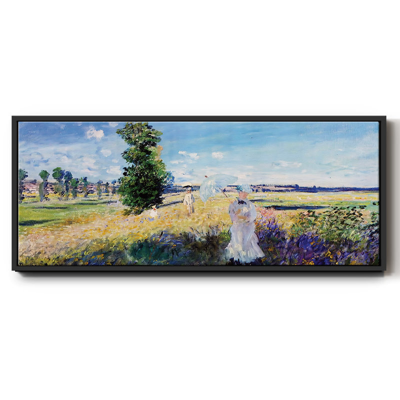 La Promenade, Argenteuil, 1875 - toile encadrée, H 24 po x l 60 po
