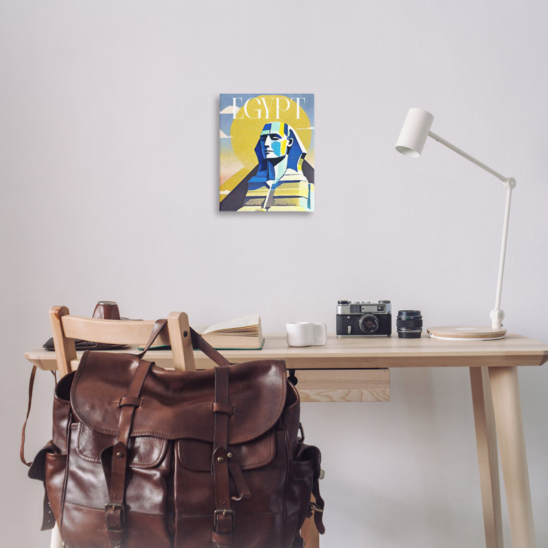 «Égyptien sphinx Landmark» par Daphne Polselli, H 20 po x l 16 po