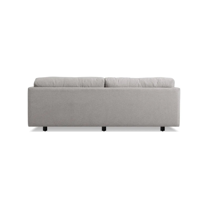 Sunday Sofa, Agnew Gray Textured Basketweave, 30" H x 82" W x 40" D