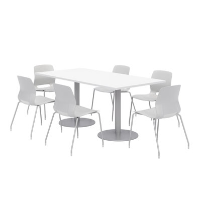 72" L Rectangular Breakroom Table and Chair Set