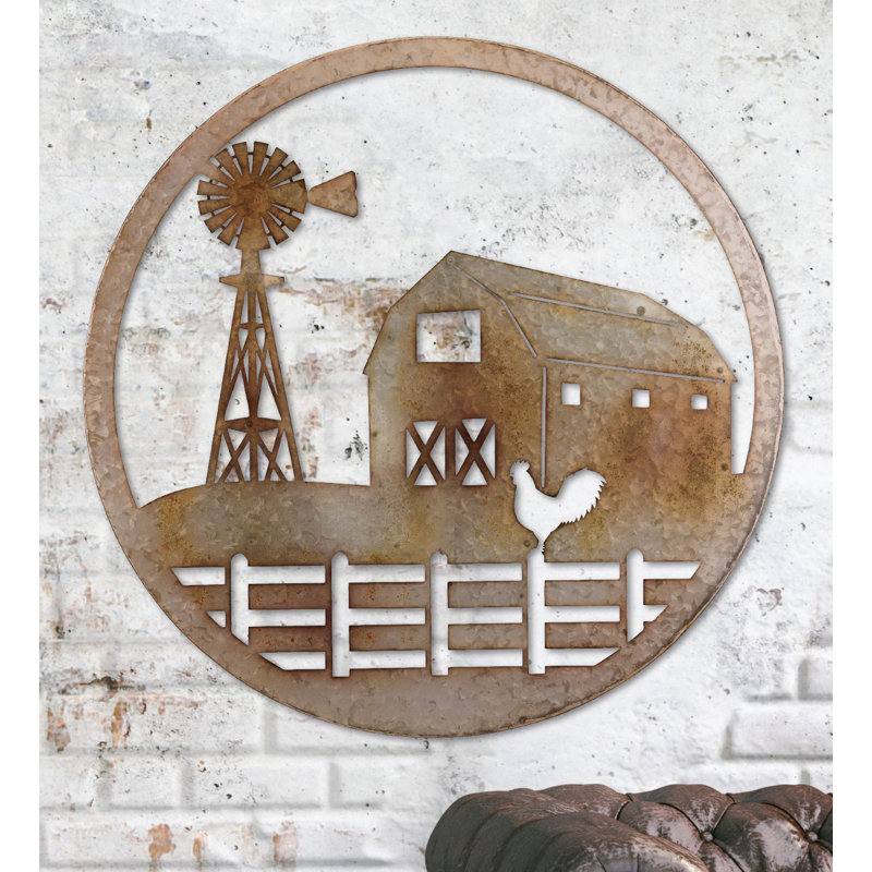 Circle Barn Wall Decor
