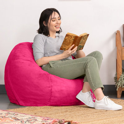 Saxx 3 Foot Round Bean Bag w/ Removable Cover
